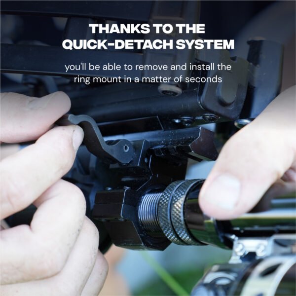 Mighty Tactical Quick Release Scope Ring Mount 25.4mm/30mm for 20mm Rail - Image 10