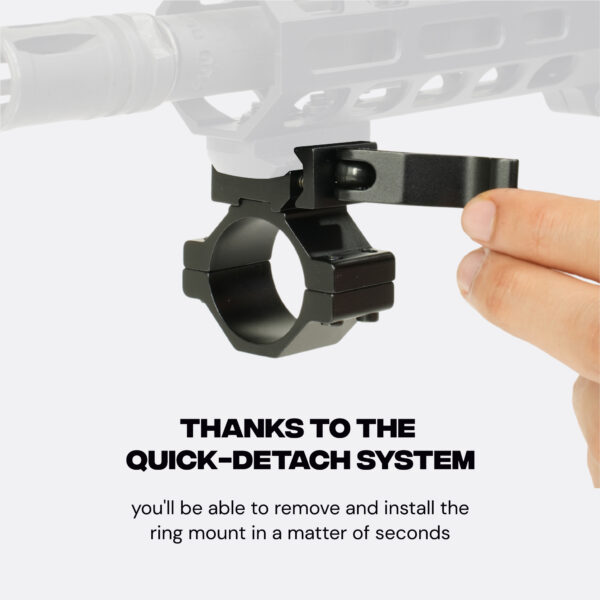 Mighty Tactical Quick Release Scope Ring Mount 25.4mm/30mm for 20mm Rail - Image 14