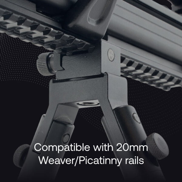 Mighty 3 in 1 Tactical Rifle Bipod with Rail Mount Adapter and Barrel Clamp - Image 6