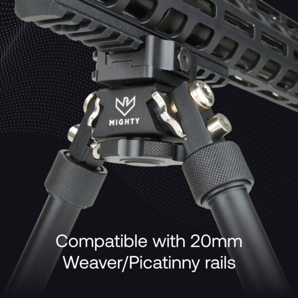 Mighty Hunting and Shooting Rifle Bipod with Standard Picatinny Mount Adapter - Image 8