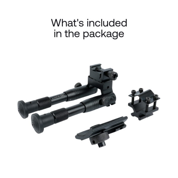 Mighty 3 in 1 Tactical Rifle Bipod with Rail Mount Adapter and Barrel Clamp - Image 9