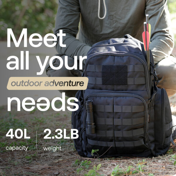 RIVER ROAD Huntex 40L Tactical Backpack for Hunting, Hiking Travel - 6 Colors - Image 2