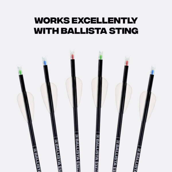 BALLISTA 6mm Lighted Nocks - High Visibility LED, Long Battery Life - Blue / Red / Green - 3 pc - Image 8