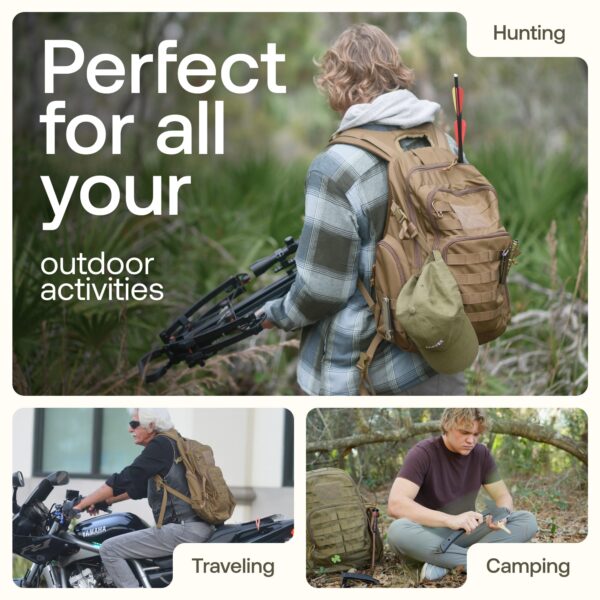RIVER ROAD Huntex 40L Tactical Backpack for Hunting, Hiking Travel - 6 Colors - Image 8