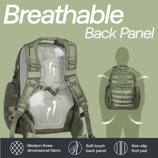 RIVER ROAD Huntex 40L Tactical Backpack for Hunting, Hiking Travel - 6 Colors - Image 7